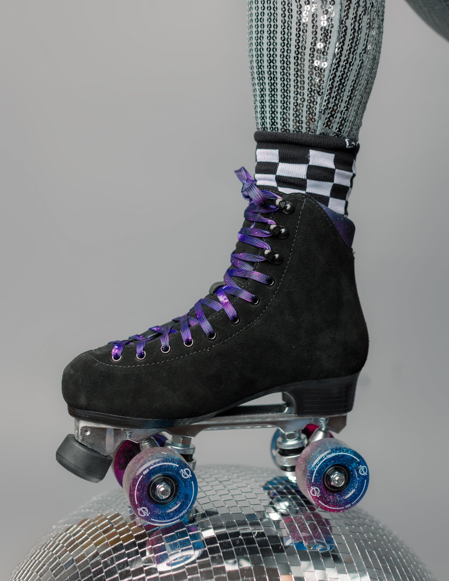 Galaxy Skates Socks - Black & White Checkered