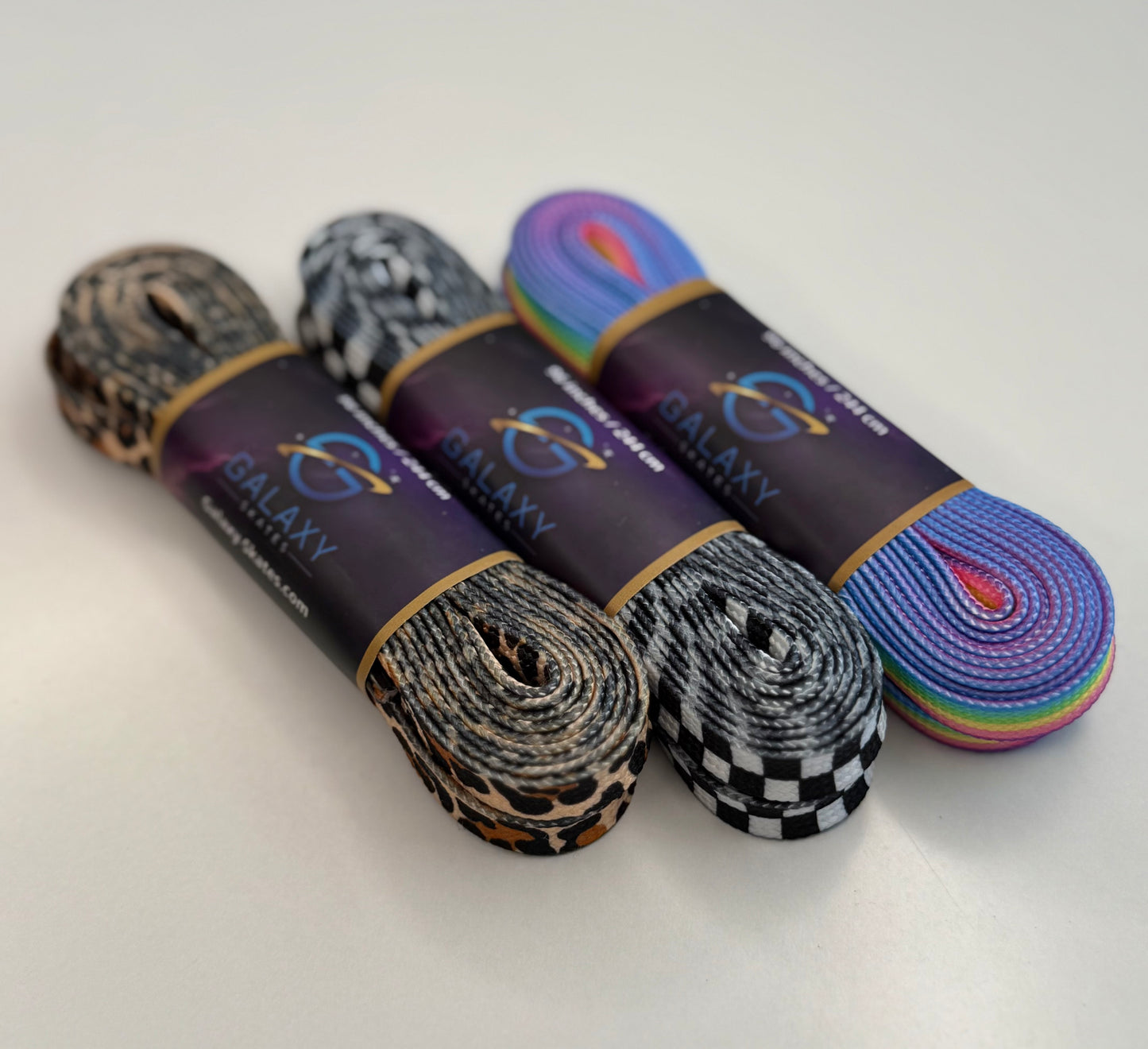 Galaxy Skates Laces - Neon Rainbow