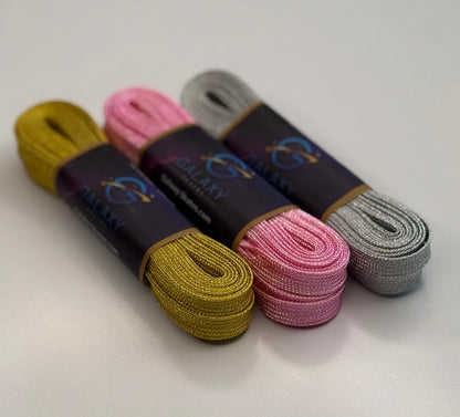 Galaxy Skates Laces - Metallic Silver