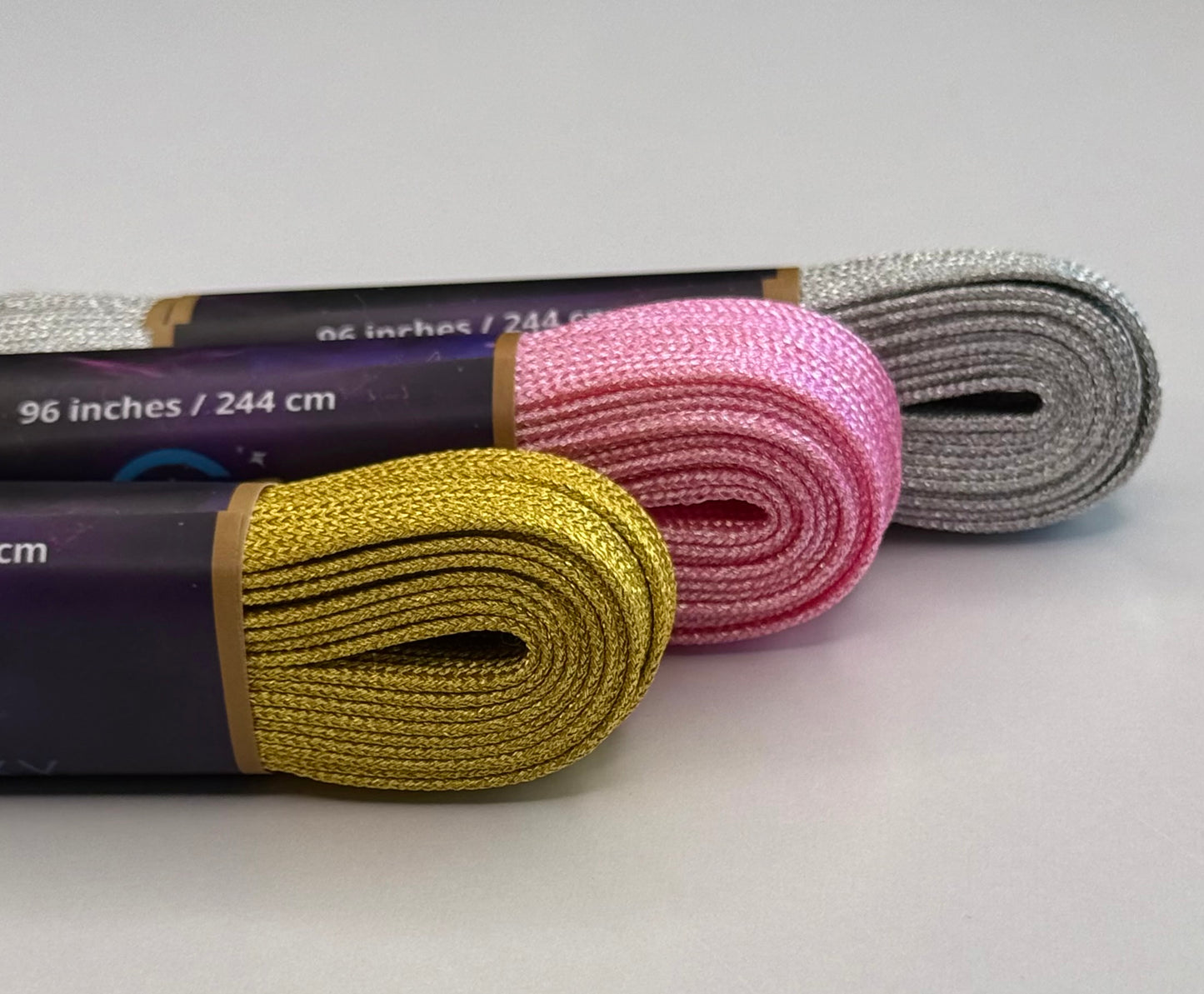 Galaxy Skates Laces - Metallic Silver