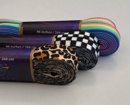 Galaxy Skates Laces - Neon Rainbow