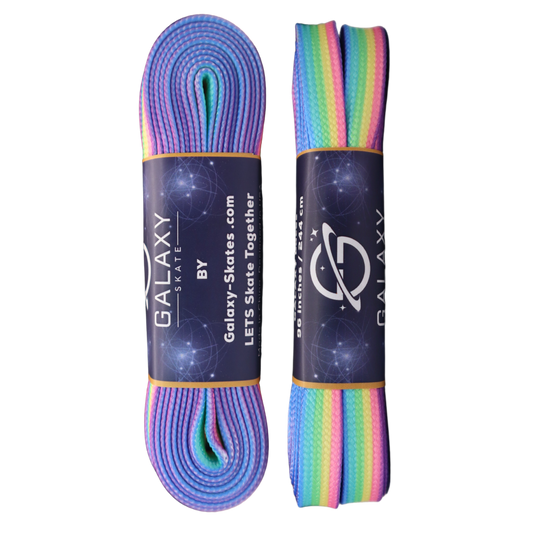 Galaxy Skates Laces - Neon Rainbow