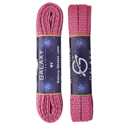 Galaxy Skates Laces - Reflective Neon Pink