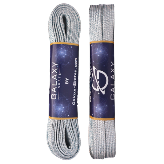 Galaxy Skates Laces - Metallic Silver