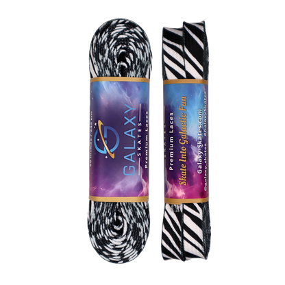 Galaxy Skates Laces - Zebra Print