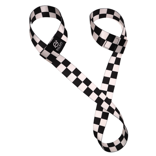 Galaxy Skates Skate Leash - Black & White Checkered