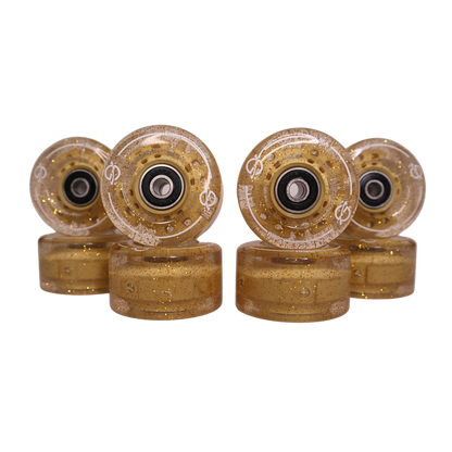 Galaxy Skates Light-Up Wheel 8 pk - Starlight Gold