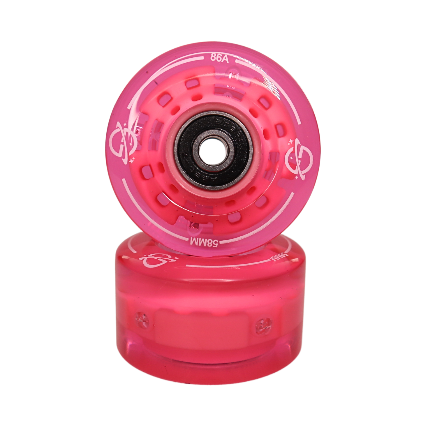 Galaxy Skates Light-Up Wheel 8 pk - Venus Rose