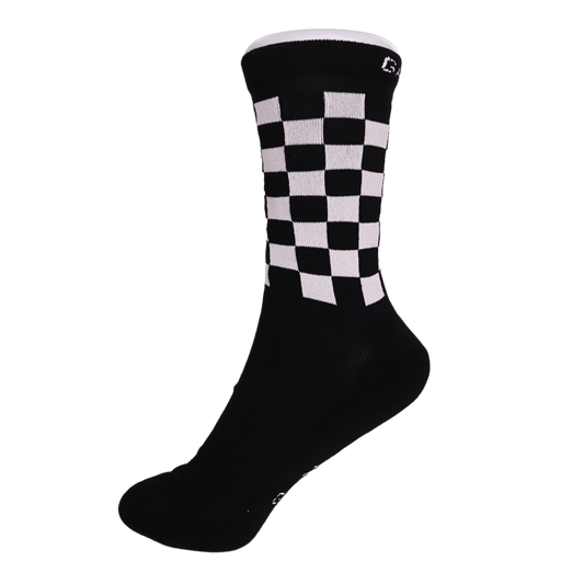 Galaxy Skates Socks - Black & White Checkered